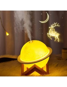 Lampe Saturne 3D – Éclairage Ambiance Multicolore