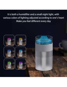 Humidificateur et Veilleuse LED Multicolore 2