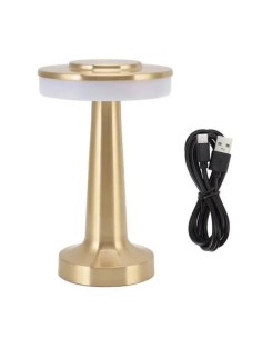 Lampe de Table LED Tactile Rechargeable – Design Élégant Doré