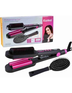 Brosse Lissante & Bouclante Kemei KM-2203 - 2 en 1 2